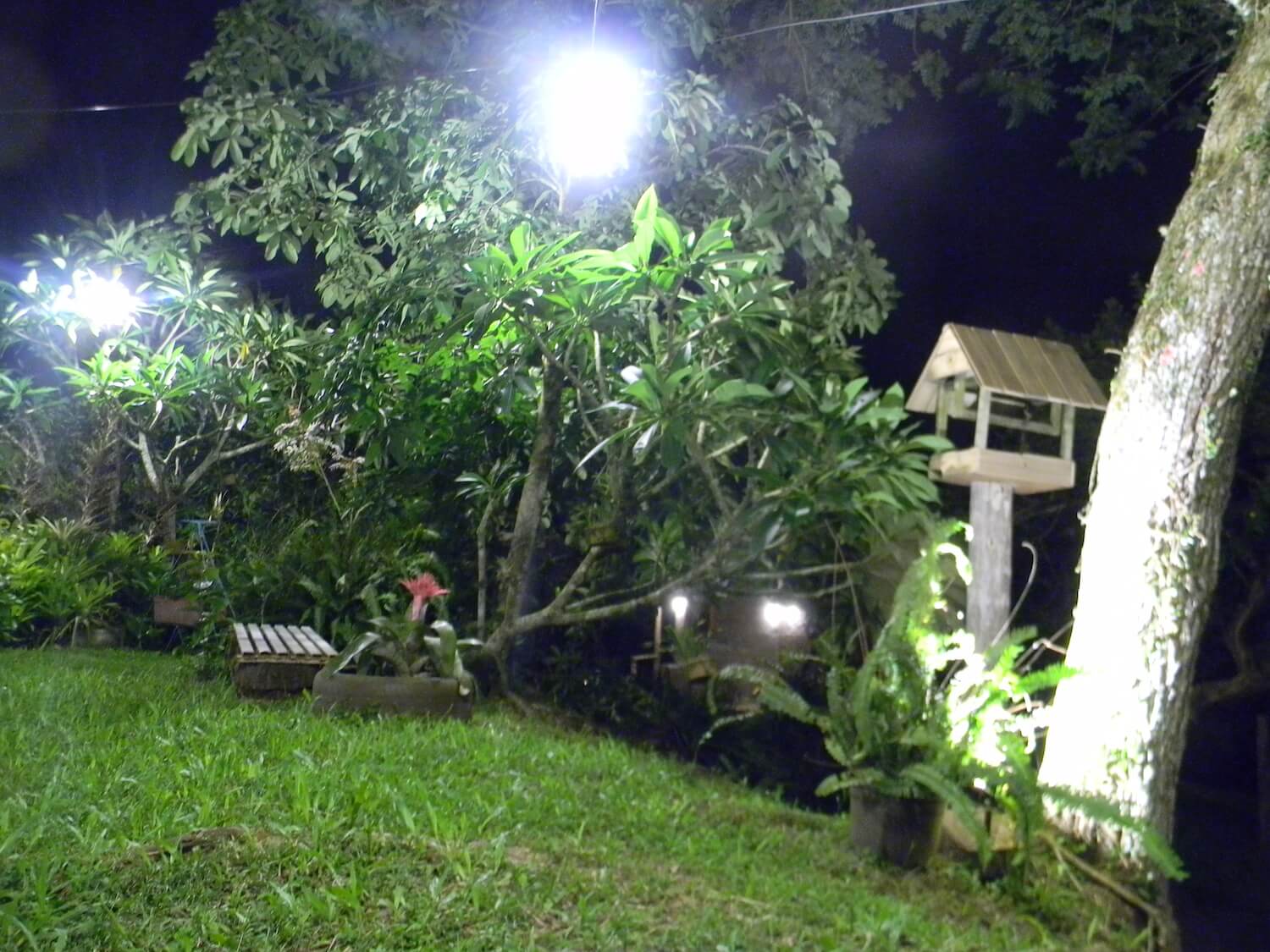 iluminação noturna pousada